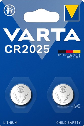 Varta CR2025 Lithium-Knopfzellenbatterie 3 V Blister (2) – 3240357