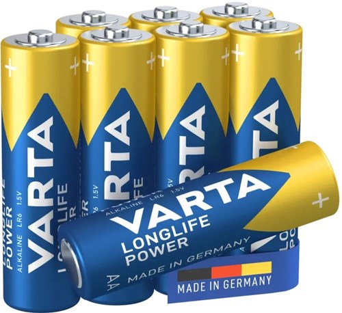 Varta Batterie AA 4+4 Alkaline Longlife Power | 20 Stück