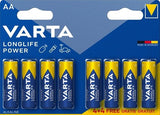 Varta Batterie AA 4+4 Alkaline Longlife Power | 20 Stück