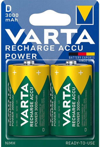 Varta D-Batterie 3000 mA Blister 2 R2U