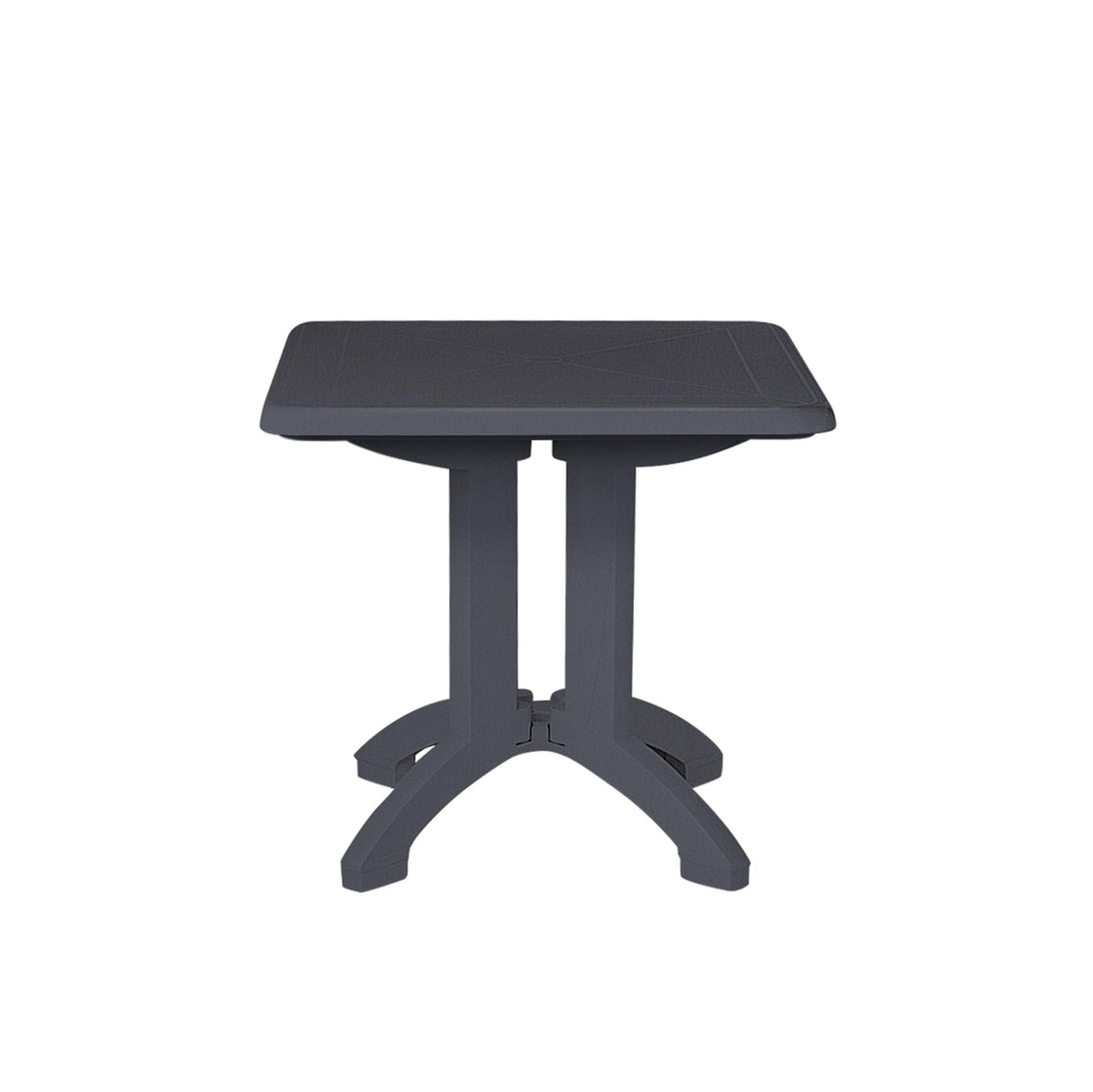 Grosfillex Vega Tisch Kunststoff 80x80cm Anthrazit