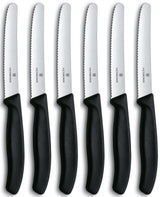 Victorinox Tafelmesser mit Wellenschliff, 6 Stück.
