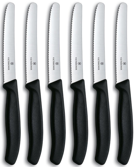 Victorinox Tomatenmesser gezahnt schwarz