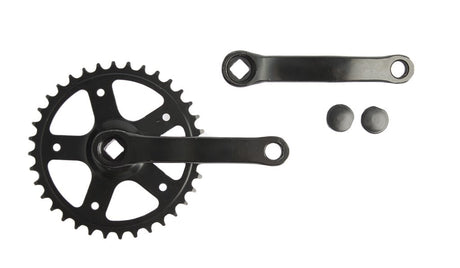 Vinty Crank Set 36T. Spieellos 130 mm 1 8 Schwarz