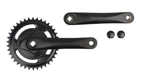 Vinty Kurbelgarnitur 38t 1 8", Kurbel 170mm mit Scheibe, schwarz