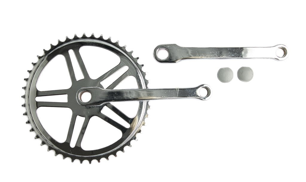 Kurbel Set mit Spiegat 46T 170 mm Silber