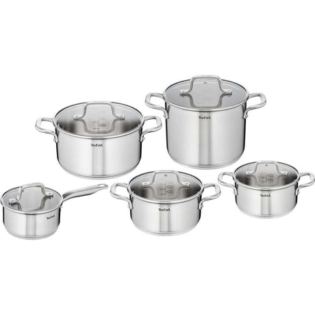 Tefal Virtuoso-Set 5-teilig (hoher Kochtopf 22, Kochtopf 16, Kochtopf 18 20 24) – Induktion