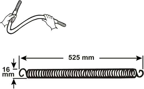 Cornat VRS Biegefeder 16x525mm (innen) - VRS661615