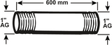 Cornat Galvarohr mm 1'' 600mm (530) - vzs530160