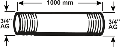 Cornat Galva-Rohr mm 3 4 1000 mm (530) – vzs53034100