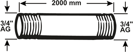 Cornat Galva-Rohr mm 3 4 2000 mm (530) – vzs53034200