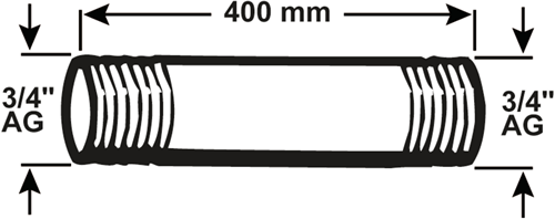 Cornat Galva-Rohr mm 3 4 400 mm (530) – vzs5303440