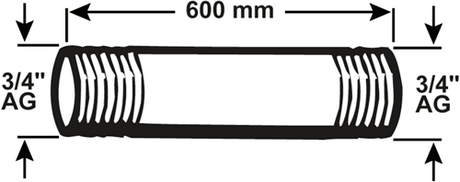 Cornat Galva-Rohr mm 3 4 600 mm (530) – vzs5303460