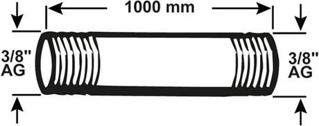 Cornat Galva-Rohr mm 3 8 1000 mm (530) – vzs53038100