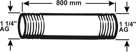 Cornat Galva-Rohr mm 5 4 800 mm (530) – vzs5305480