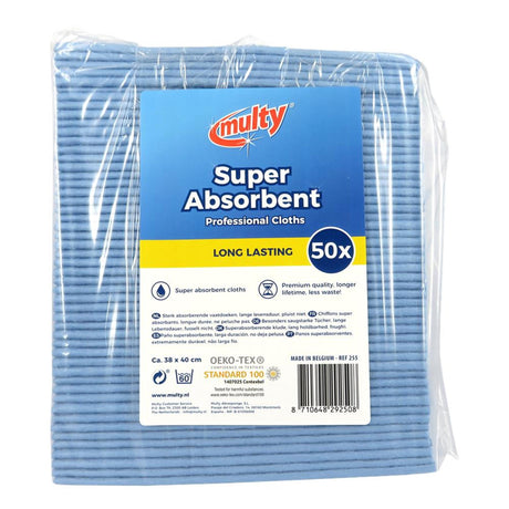 Multy hochsaugfähige Geschirrtücher 38x40cm 50er-Pack blau