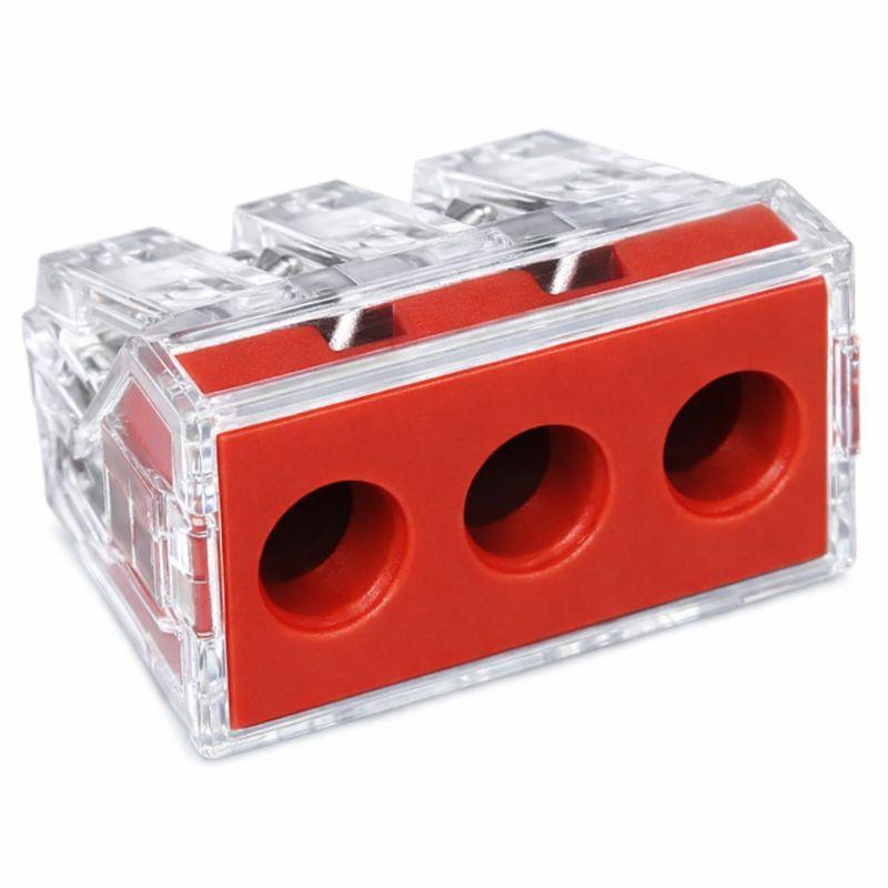 Wago Schweißklemme 3-Wege 2,5-6,0 mm Tra rot 773-173 | 50 Stück