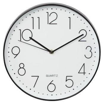 Hama Wanduhr Eleganz ø 30 cm geräuscharm Schwarz und Weiß