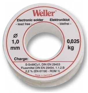 Weller el99-1-100 Lötzinn, 1 mm, 100 g, bleifrei – t0054025199 – t0054025199