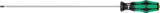 Wera 335 Sägezahn-Schraubendreher, Elektrikerklinge, 0,8 x 4,0 x 300 mm – 1 Stück – 05008027001
