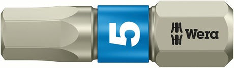 Wera 3840 1 ts Bits Sechskant, Edelstahl, Hex-Plus, 6,0 x 25 mm – 1 Stück(e) – 05071076001