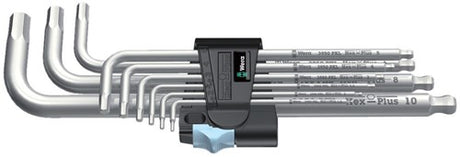 Wera Innensechskantschlüsselsatz 3950 9 Hex-Plus Edelstahl 1 (Edelstahl, 9-teilig, 1,5 mm bis 10 mm)