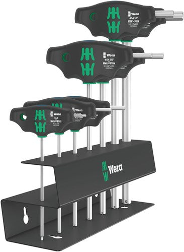 Wera 454 7 HF Set 2 | T-Griff-Set Innensechskant | Hex-Plus mit Hold-Funktion | 7-teilig - 05023453001