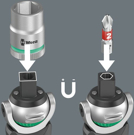Wera 8009 Zyklop Taschenset 2 | integriertes Bitmagazin | 18-teilig - 05004281001