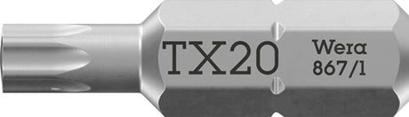 Wera 867 1 Torx®-Bits, TX 20 x 25 mm – 1 Stück – 05066487001