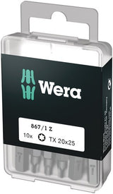 Wera 867 1 Z Torx®-Bits, tx 20 x 25 mm (10 Bits pro Box) – 1 Stück – 05072408001