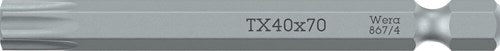 Wera 867 4 Z Torx®-Bits, TX 10 x 70 mm – 1 Stück – 05060100001