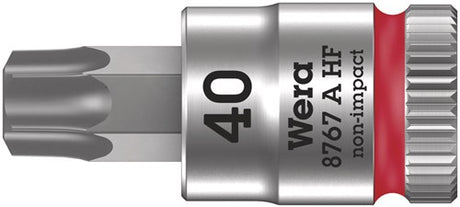 Wera 8767 a HF Torx® Zyklop Bit-Stecknuss-Kombination mit 1 4 Antrieb mit Haltefunktion, Tx 40 x 28 mm – 1 Stück – 05003371001