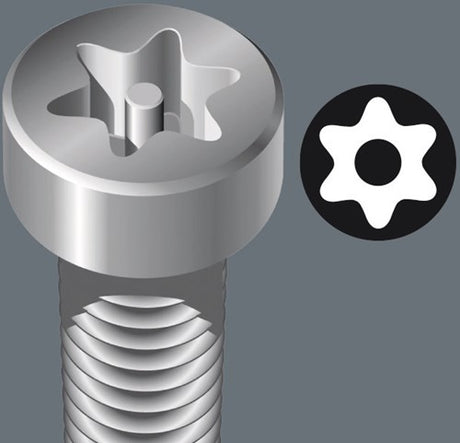 Wera Innensechskantschlüsselsatz Torx 967 9 TX BO mehrfarbig 1 SB (9-teilig, Torx T8 bis T40)
