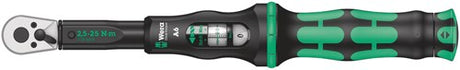 Wera Click-Torque A 6 Drehmomentschlüssel mit Umschaltknarre, 1 4 Zoll Sechskant, 2,5 - 25 Nm – 1 Stück – 05075605001