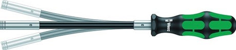Wera Hand-Bithalter | 1 4 Zoll mit Magnet | Klingenlänge 173,5 mm | Messer flexibler 3-Komponenten-Griff | 1 Stück - 05028161001 - 05028161001