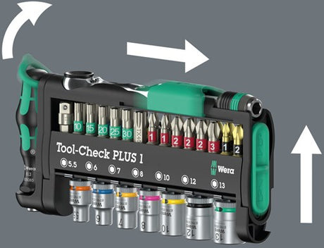 Wera Tool-Check Plus Imperial 1 Werkzeugset Tool-Check Plus Imperial. 1 Bit Torsion 1