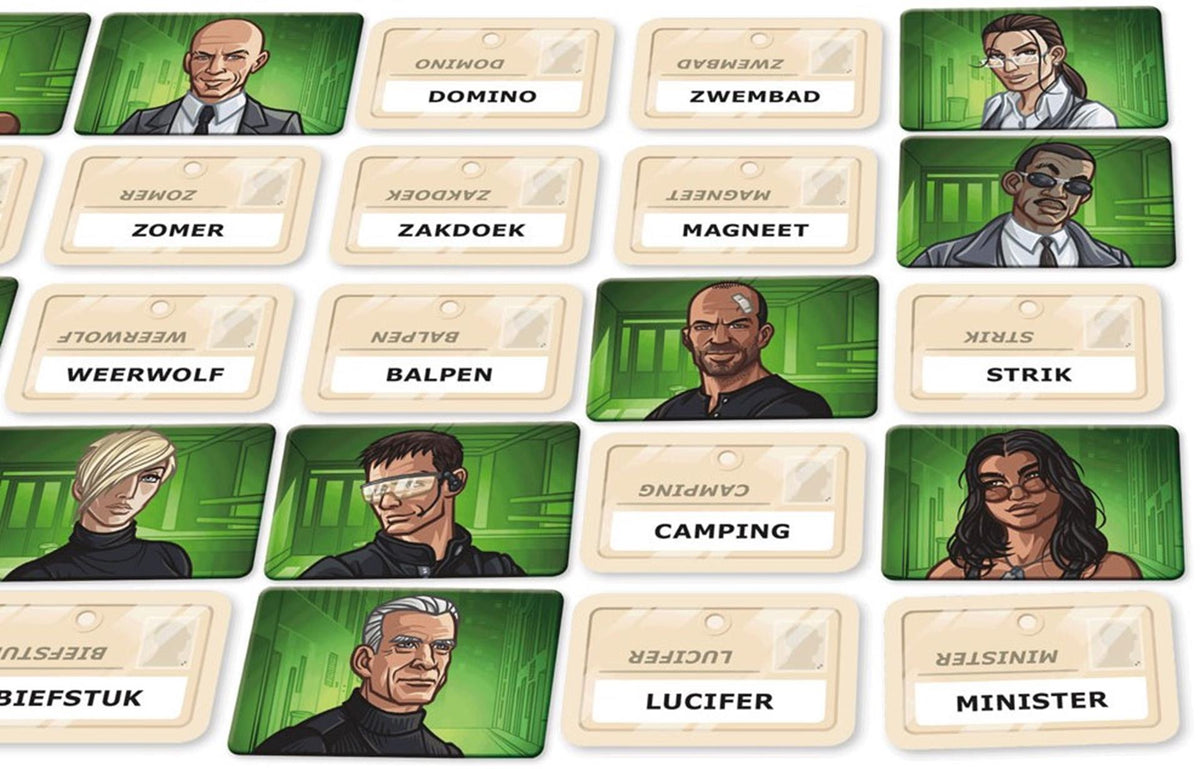 White Goblin Games Codenames Duet Brettspiel (Niederländisch, 2 Spieler, 15 Minuten, ab 10 Jahren)