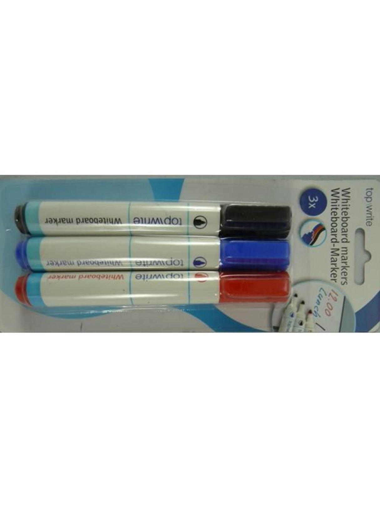 Topwrite Whiteboardmarker rot, blau, schwarz - 3 Stk.