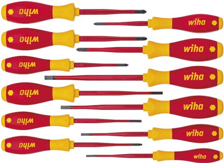 WIHA -Schraubendreher Set Softfinish Electric Slimfix