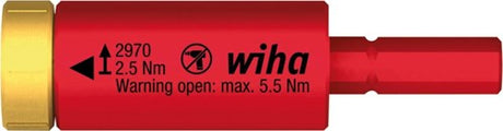 Wiha 41343 Moment EasyTorque Adapter elektrisch für Slimbits und Slimvario® Halter im Blister 2,5 Nm - 41343