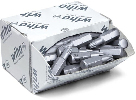 Wiha Bit-Set Standard 25 mm Torx® (T20) 50-teilig 1 4 C6,3 in Großverpackung – 8067 – 08067
