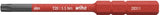 Wiha Wendemesser | Torx T 20 x 75 mm | vde isoliert | 1 Stück - 35509 35509