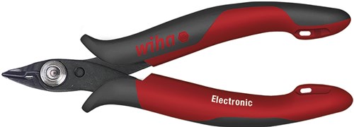 Wiha zijkniptang electronic smalle, spitse kop en draadklemveer zonder facet | 126mm 5 - 26813 - 26813