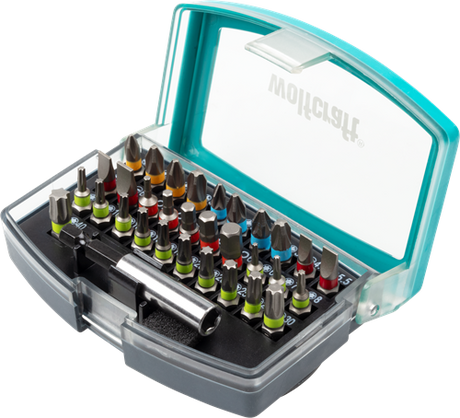 Wolfcraft bit-box | sleuf kruiskop | ph pz | torx® | inbus | 32-delig | 1 set - 2975000