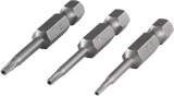 Wolfcraft bit-set | torx® met boring | maat 7, 8, 9 | 3-delig - 1260000