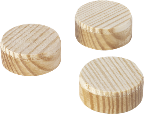 Kegelplatten von Wolfcraft | ø25mm | 20 Stück - 2942000