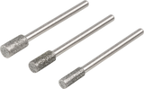 Wolfcraft Diamant-Schleifspitzen-Set | zylindrisch | 3-teilig | 1 Satz - 5987000