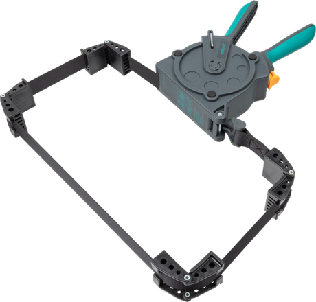 Wolfcraft Einhand-Riemenspanner | mit 4 Wangen | 5m | 1 Stück - 3681000