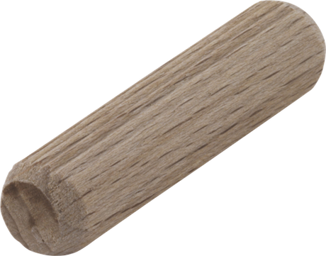 Wolfcraft gerillte Holzdübel | buche | ø10 x 40 mm | 120 Stück - 2909000