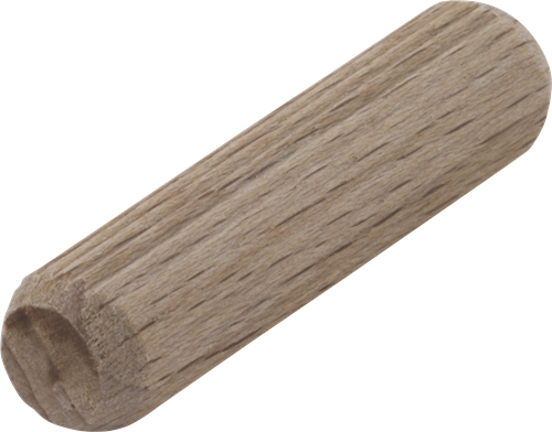 Wolfcraft gerillte Holzdübel | buche | ø10 x 40 mm | 30 Stück - 2910000